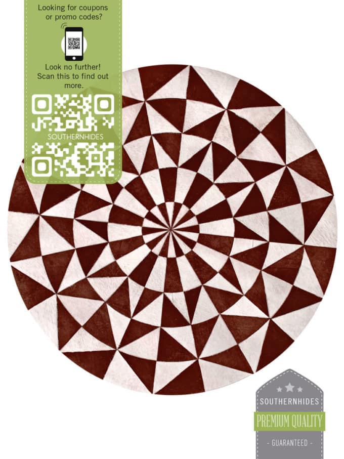 Starburst Hide Rug Round Cowhide Rugs Southern Hides