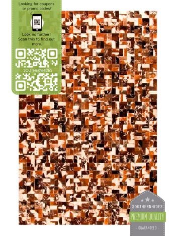 Basket Weave Cowhide Rug - Basketweave Rug