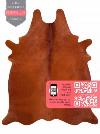 Brown Cowhide Rug - Reddish Brown Cow Hide