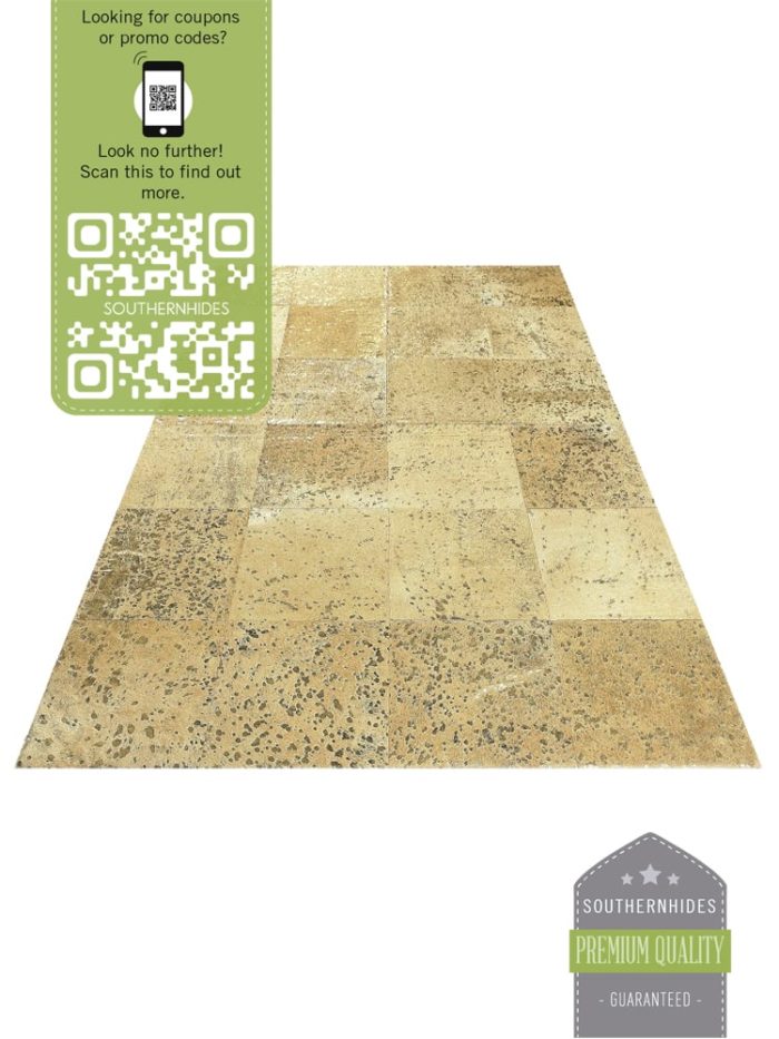 Metallic Patchwork Hide Rug Splatter Rug Southern Hides