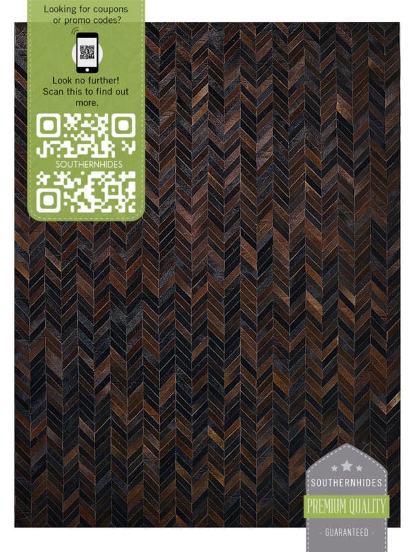 Herringbone Cowhide Rug Chevron Pattern Southern Hides