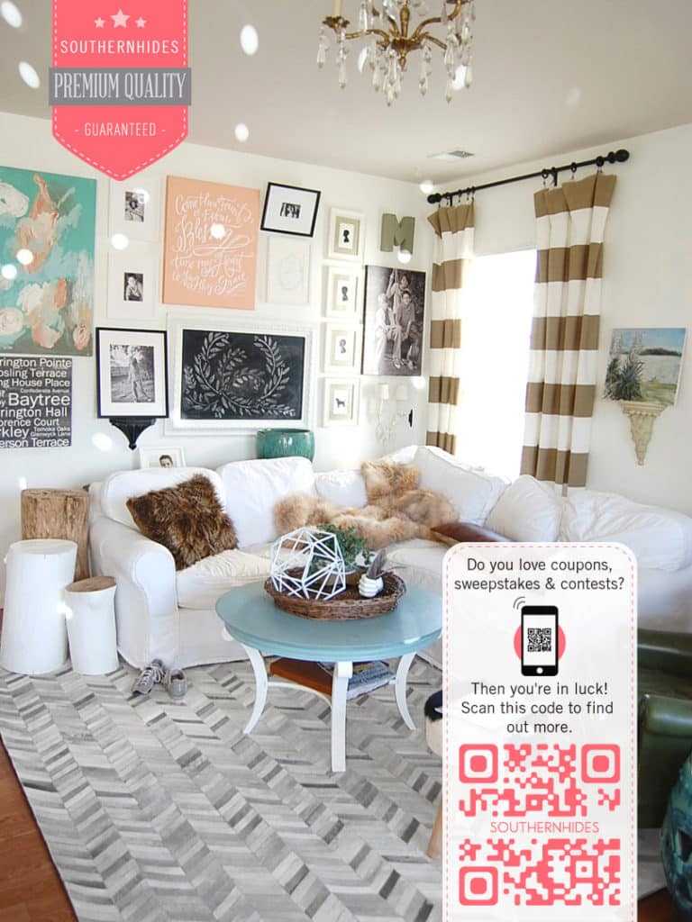 Herringbone Cowhide Rug Chevron Pattern Southern Hides