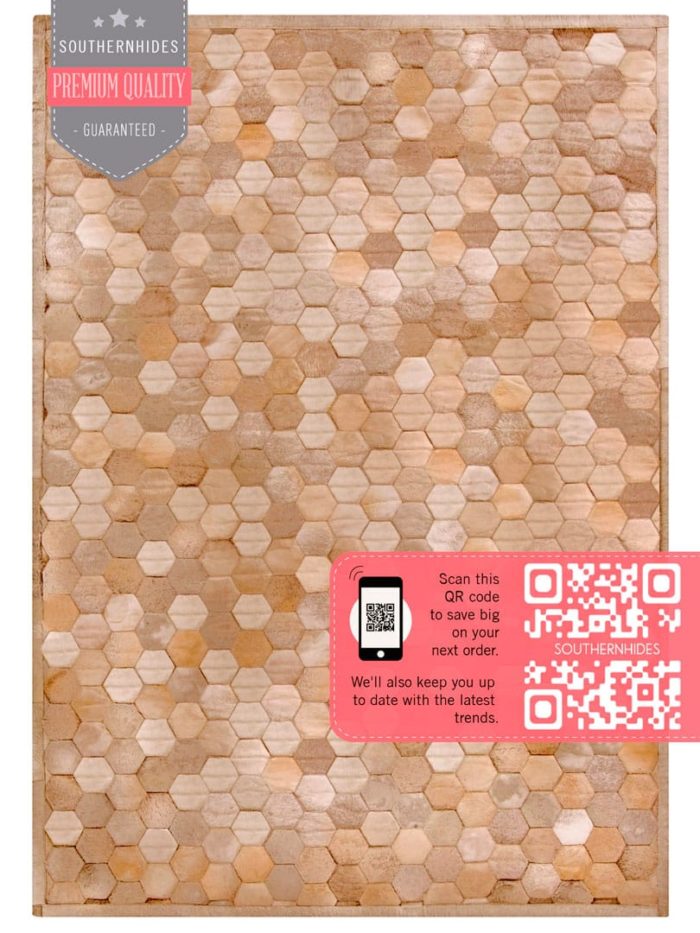 Hexagon Cowhide Rug The Hex Design Rug Southern Hides