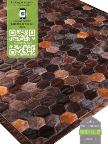 Hexagon Cowhide Rug - The Hex Design Rug