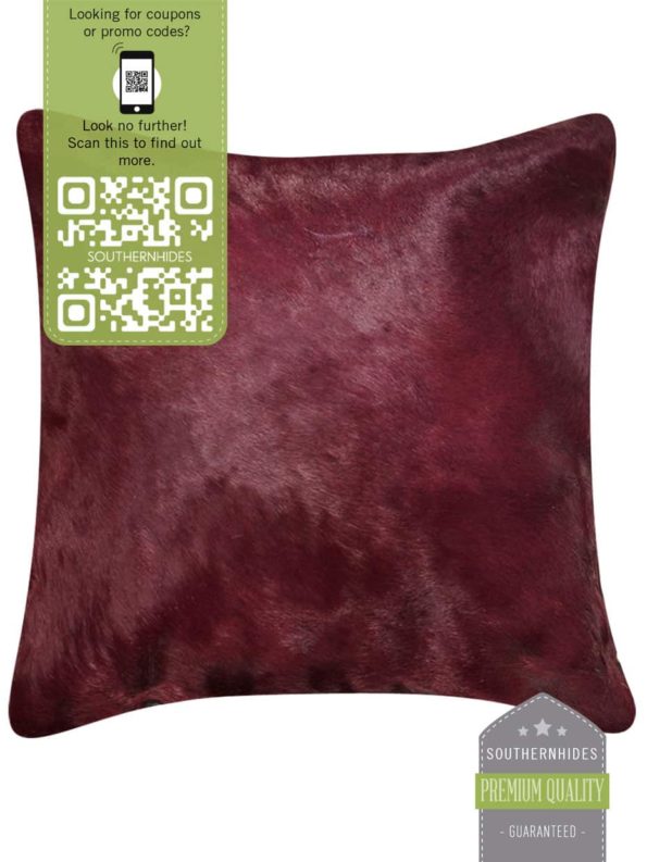 Purple Cowhide Pillow