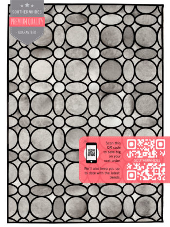 Retro Style Cowhide Rug - Retro Pattern Rug