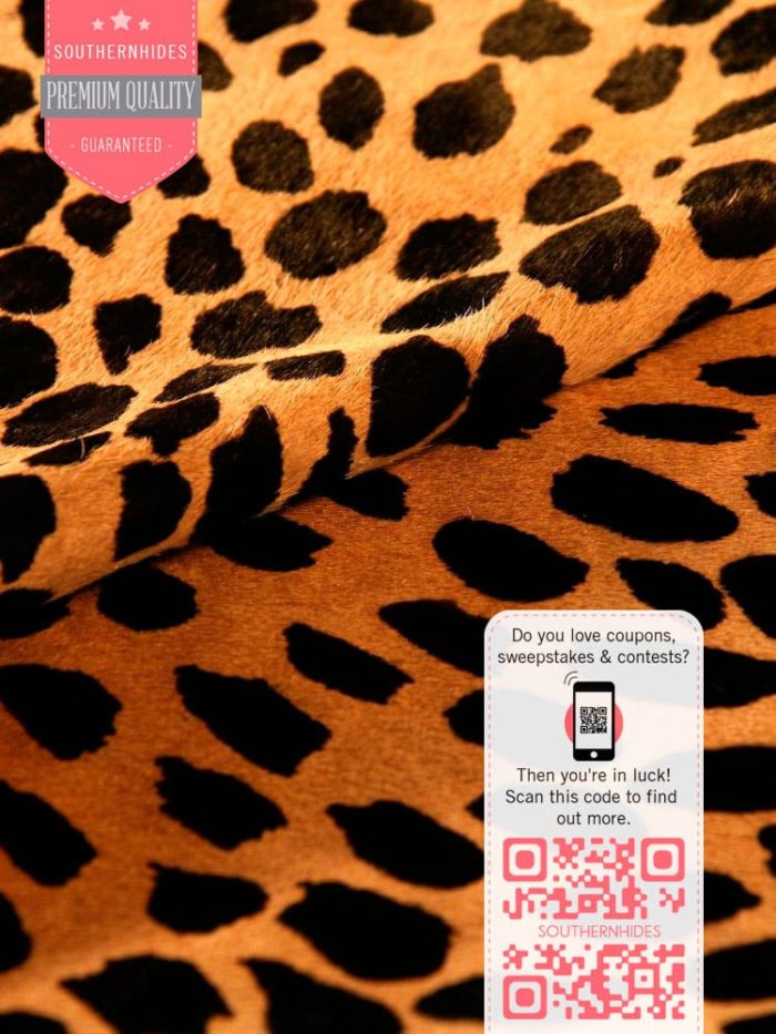 Cheetah Cowhide Rug • Cheetah Print Cowhide