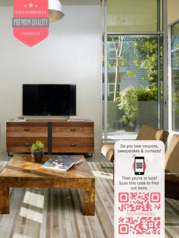 Straight Lines Cowhide Rug - Striped Rug